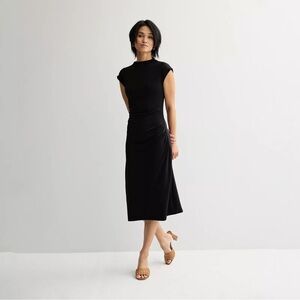 Nine West Lightweight Black Midi Dress
